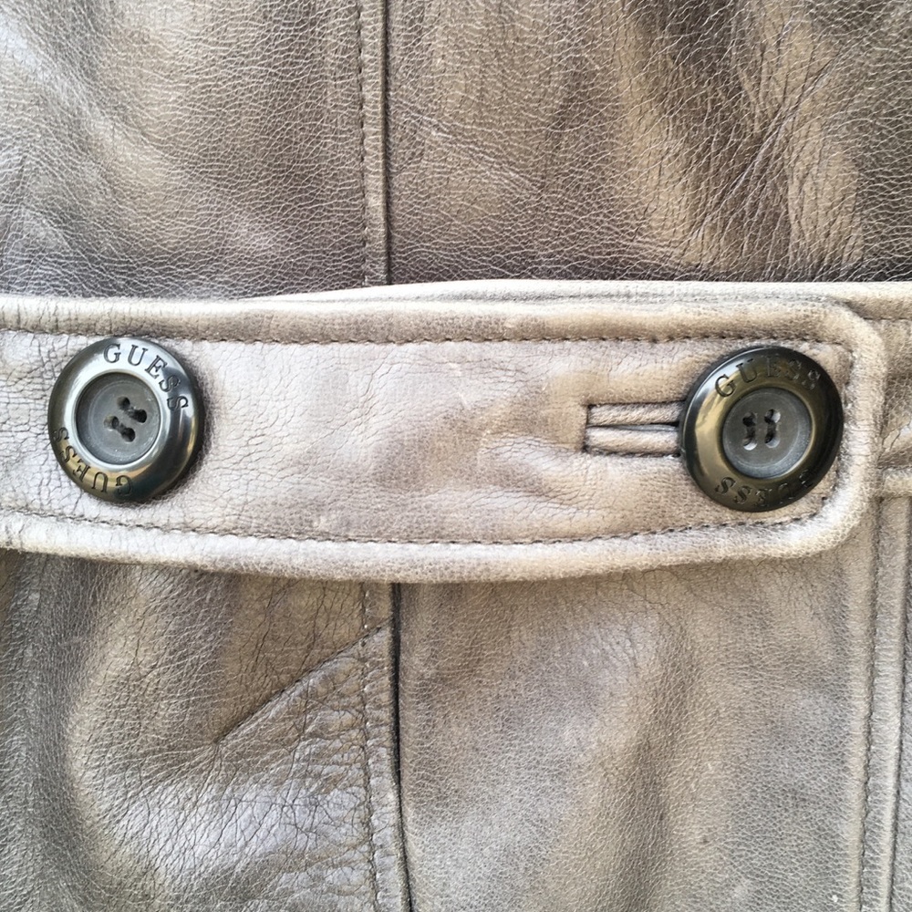 GUESS Leather Jacket - Picture 5 of 8